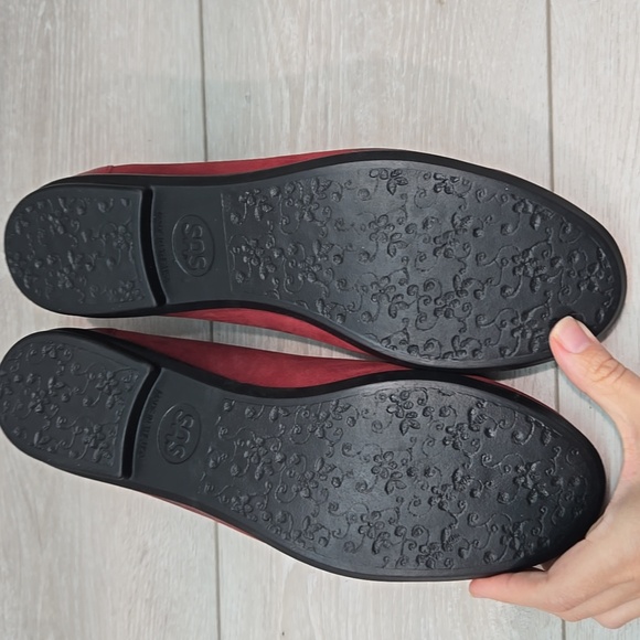 SAS Women Red Flats Comfortable Slip-On Loafers Shoes Sz 11M - Picture 10 of 12